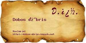 Dobos Ábris névjegykártya